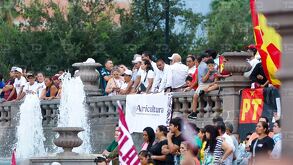 Simpatizantes se reunieron 2 horas previo a la llegada de la presidenta Claudia Sheinbaum