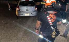 El conductor de una Nissan March murió luego de un accidente vial sobre la autopista Monterrey-Reynosa, en el municipio de Guadalupe, Nuevo León.