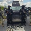Tras el operativo se dio a conocer que se aseguró vehículo blindado y armas de fuego Tras el operativo se dio a conocer que se aseguró vehículo blindado y armas de fuego