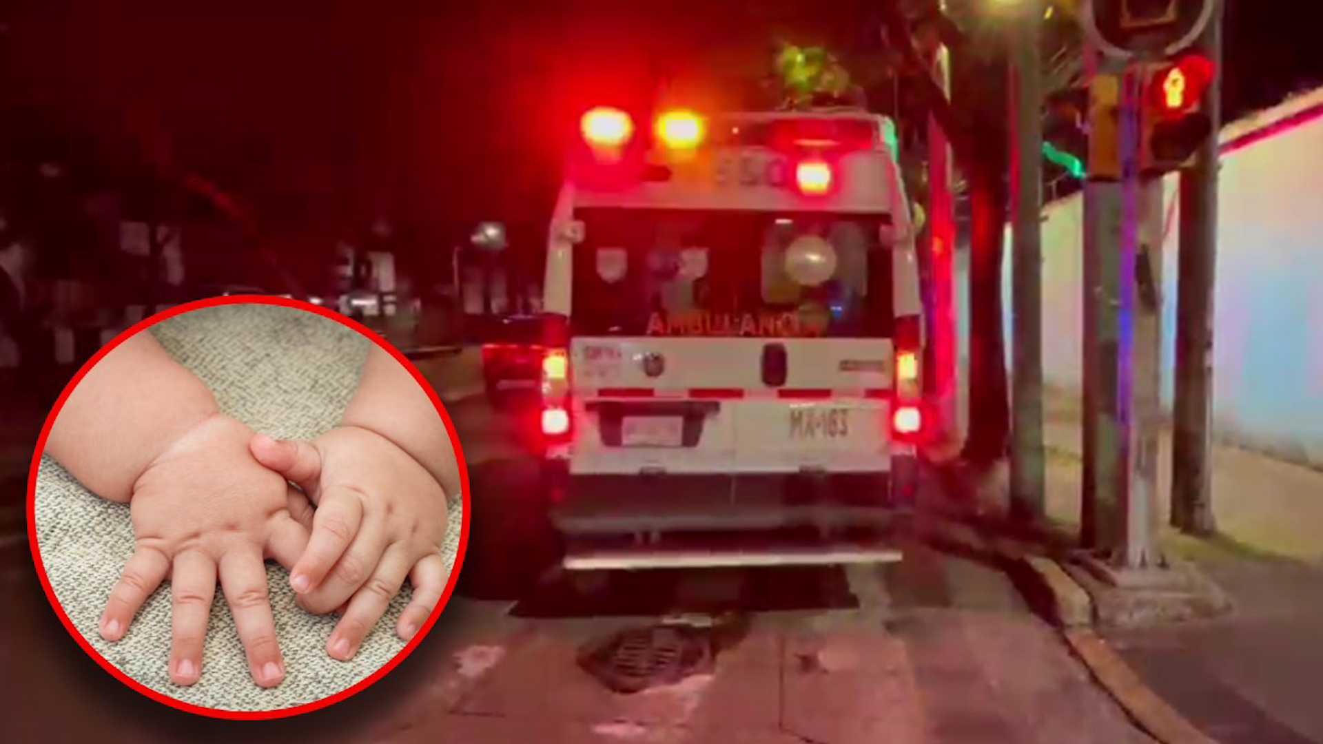 El joven ciclista abrazó a la recién nacida para darle el calor suficiente para sobrevivir.