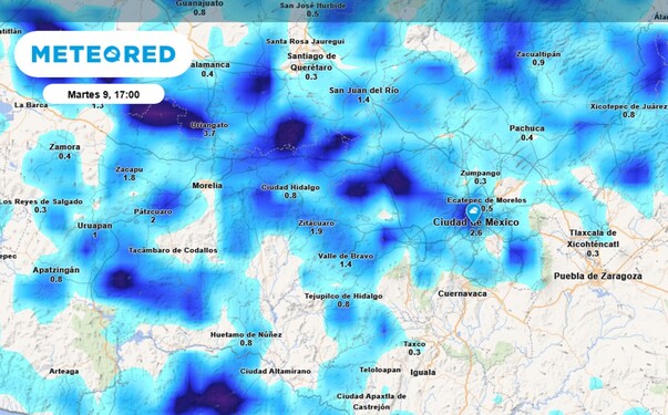Probabilidad de lluvia en CdMX hoy 9 de septiembre. Aquí los detalles.