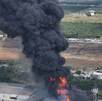 Fotos incendio empresa en Escobedo, Nuevo León