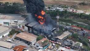 Incendio en empresa de Escobedo, Nuevo León