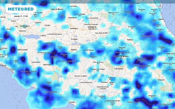 Probabilidad de lluvia en CdMX para el jueves 11 de septiembre del 2025. Probabilidad de lluvia en CdMX para el jueves 11 de septiembre del 2025.