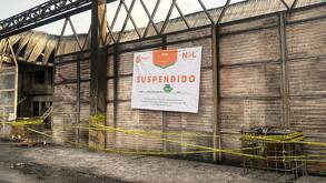 Suspensión empresa de Escobedo tras incendio