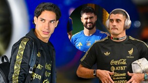 Diego Laínez, Juan Sanches y Berterame, jugadores que estuvieron en la Selección Mexicana.