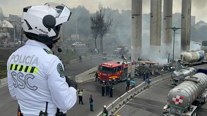 Explosión en Puente de La Concordia en Iztapalapa