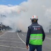Momento exacto de la explosión de una pipa en puente de la Concordia, Iztapalapa.