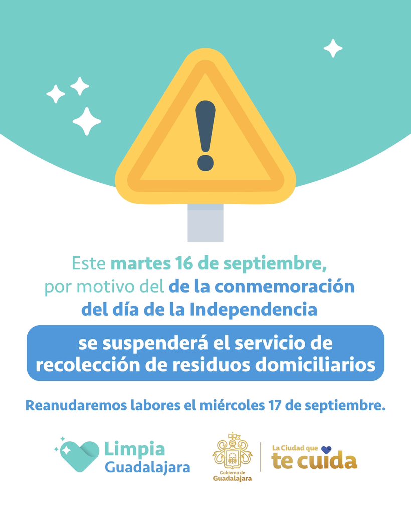 Gobierno de Guadalajara anuncia paro de actividades de recolección de basura por un día
