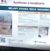 Al momento de su desaparición, Melany Johana llevaba una sudadera gris con un logo de metal y tiene el cabello teñido de rojo.