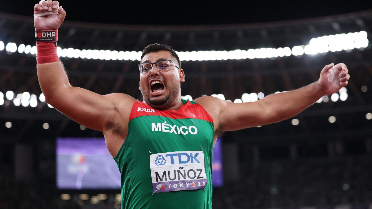 El atleta mexicano impuso nuevo récord nacional tras lograr el segundo lugar en lanzamiento de bala en el Mundial de Tokio 2025.