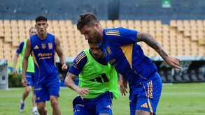 André-Pierre Gignac en el entrenamiento de Tigres con la mira puesta en la visita a Guadalajara.