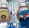 Khromacheva  y Melichar-Martínez ganando en el Guadalajara Open.