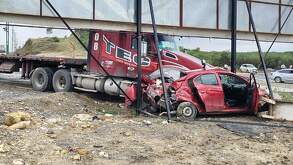 Accidente de tráiler en Juárez, Nuevo León