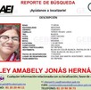 Ashley Amabely, joven desaparecida en Monterrey, Nuevo León