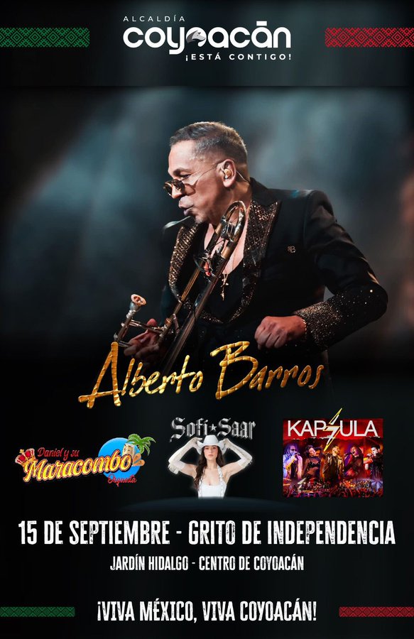 Alberto Barros interpretará sus mejores éxitos en la alcaldía Coyoacán