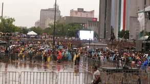 Lluvia en Grito de Independencia en Monterrey