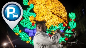 Estacionamiento cerca de Zócalo durante celebraciones del 15 de septiembre