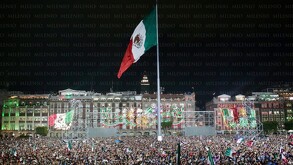 Sheinbaum en el Grito de Independencia en el Zócalo
