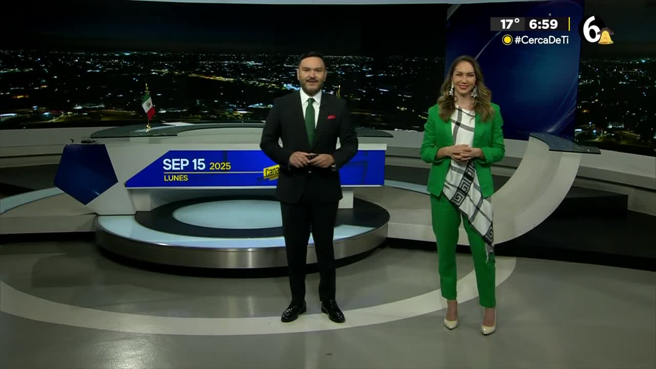 Telediario nocturno CdMx, lunes 15 de septiembre de 2025.