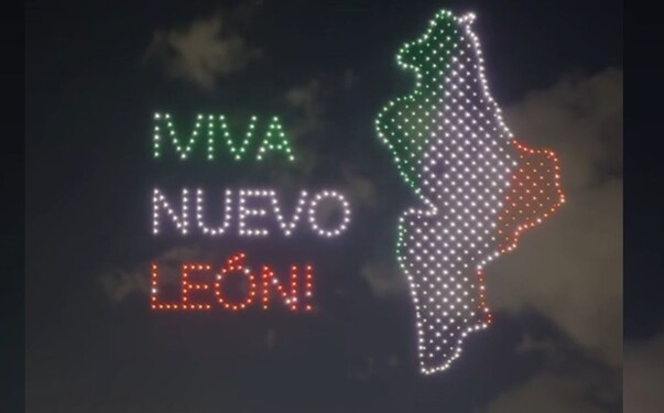 Viva Nuevo León: Letras con dron