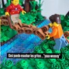 Caída de Edgar recreada con legos