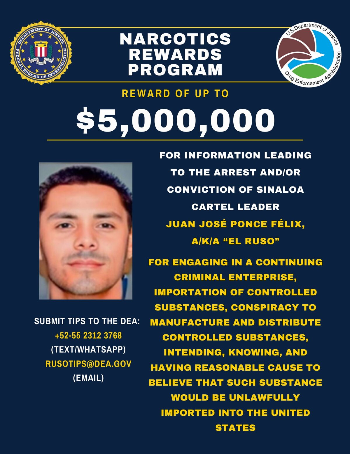'El Ruso' sería el líder del brazo armado del Cártel de Sinaloa, liderada por la familia Zambada y siendo un objetivo para Estados Unidos