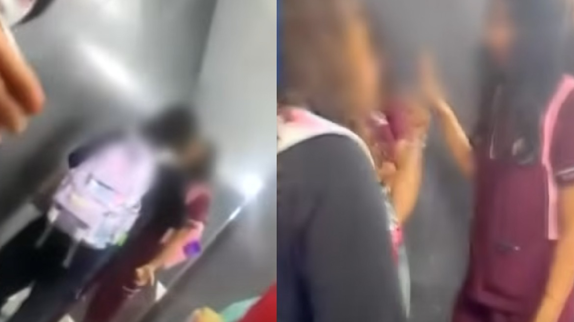 Al menos dos mujeres estudiantes de la UANL trataron de intervenir en la discusión, sin embargo, se elevó el tono del enfrentamiento.