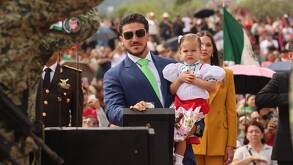 Samuel García en desfile cívico-militar 2025