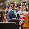 Samuel García en desfile cívico-militar 2025
