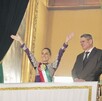 on un vestido morado y gestos históricos, Sheinbaum dio un Grito que reafirmó el papel de las mujeres en la historia