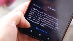 un mensaje de texto en un celular