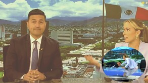 Conductor de Titularia se cae en vivo