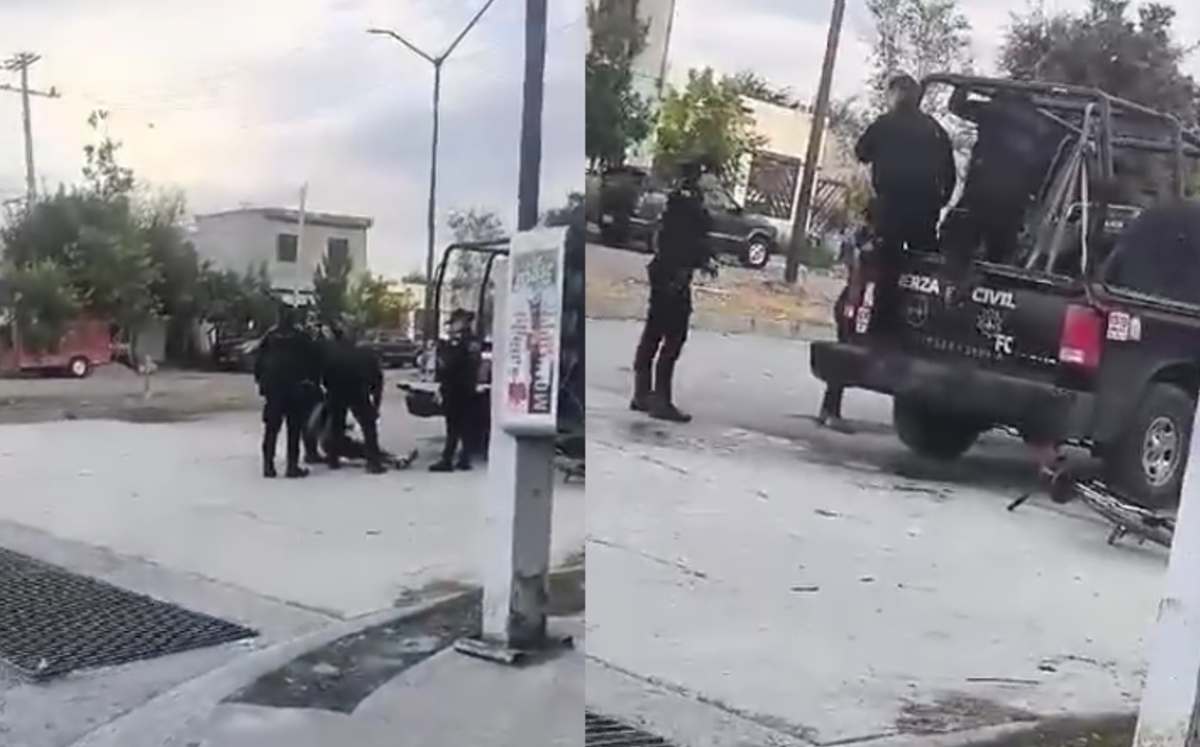 Cuatro elementos de Fuerza Civil fueron suspendidos y están siendo investigados por un presunto uso de la fuerza durante una detención en Juárez, Nuevo León.