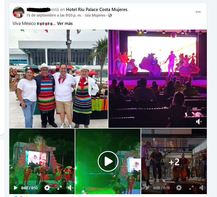 Publicación de regia antes de accidente en Cancún
