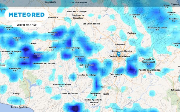 Probabilidad de lluvia en CdMX hoy 18 de septiembre | Meteored.