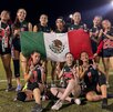 Equipo femenil de Flag Football ligas menores.