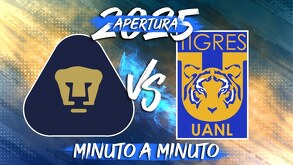 Sigue minuto a minuto la visita de Tigres al Olímpico Universitario para el duelo ante los Pumas de Efraín Juárez.