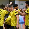 Fuerza Regia calentando previo al partido ante Panteras de Aguascalientes