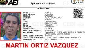 Martín Ortiz desaparecido