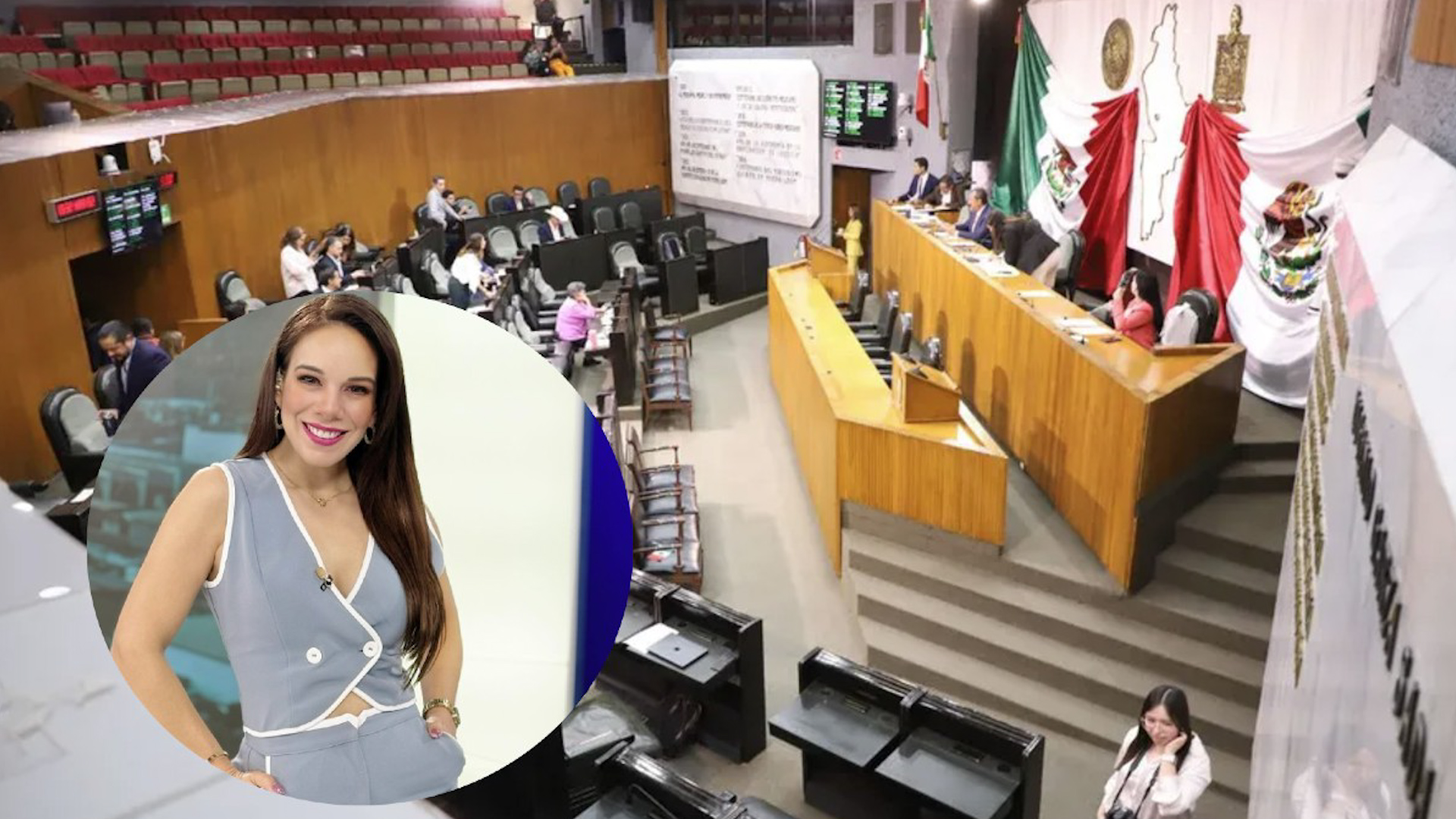 La diputada Claudia Caballero pidió a la Presidencia que todos los legisladores y personal en general se pusiera de pie para honrar a Débora Estrella.