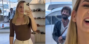 El clip, grabado por una joven mientras se probaba ropa en una tienda en Ecuador, capturó el momento en que un hombre en situación de calle la saludaba por la v