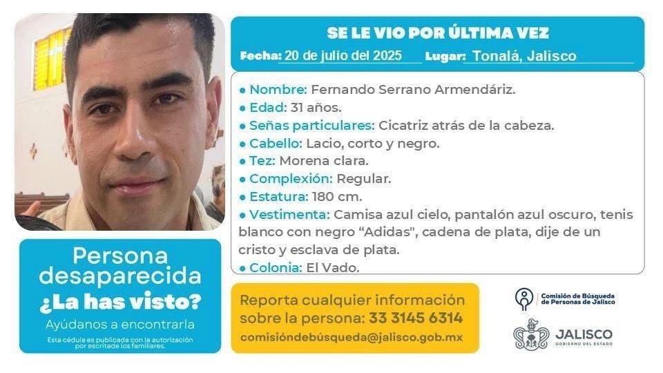 Perla Vanessa 'N' fue vinculada a proceso por la desaparición del chofer Fernando Serrano; familia exige respuestas y mantiene esperanza de conocer su paradero.
