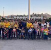 Alrededor de 150 motociclistas arrancaron su recorrido desde el oriente de la ciudad para encontrarse con los miembros de la asociación, familiares y amigos