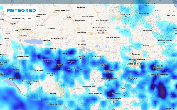 Probabilidad de lluvia en CdMX hoy 24 de septiembre.