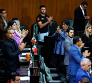 Claudia Caballero, diputada local del PAN, dijo que Mauricio Fernández era una persona digna de admirar.