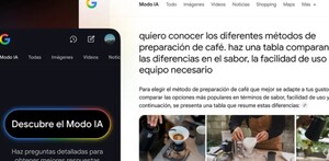 El Modo IA está diseñado para ser verdaderamente multimodal, por lo que puedes hacer preguntas de la manera que te resulte más natural.