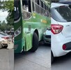 Tres incidentes viales se vieron en Guadalajara en apenas unos metros