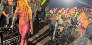 El gesto de Shakira al no auxiliar a un camarógrafo que cayó frente a ella fue señalado como falta de empatía por usuarios en redes sociales.