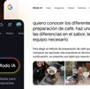 El Modo IA está diseñado para ser verdaderamente multimodal, por lo que puedes hacer preguntas de la manera que te resulte más natural.